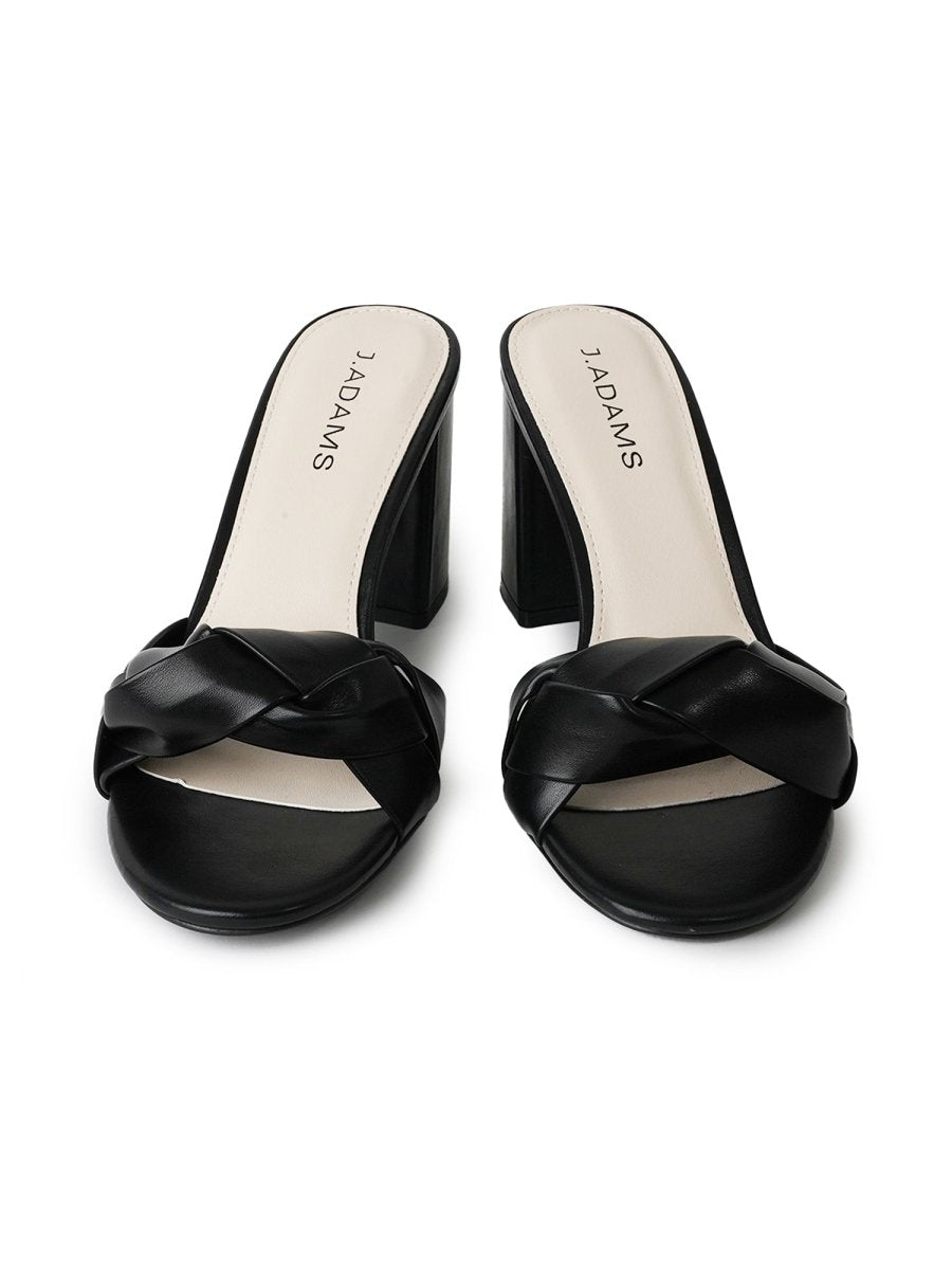Tori | Black Sandals by J.Adams – Don't Panic Shoes
