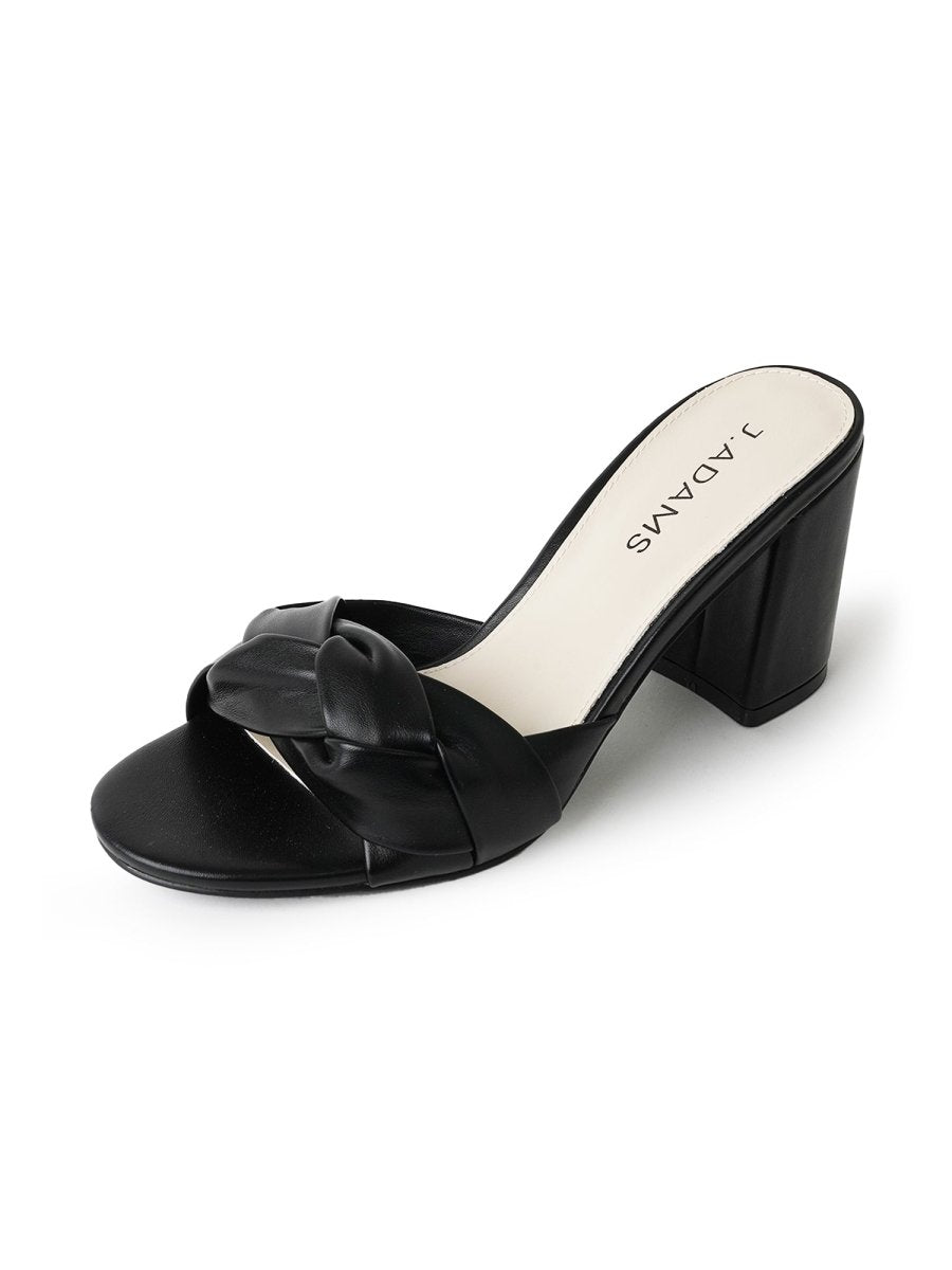 Tori | Black Sandals by J.Adams – Don't Panic Shoes