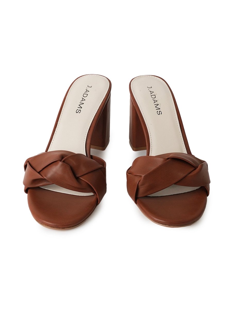 Tori | Chestnut Sandals by J.Adams – Don't Panic Shoes