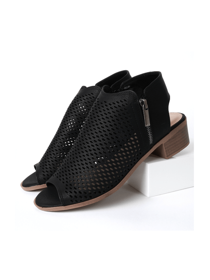 Tracy | Black Booties by J.Adams – Don't Panic Shoes