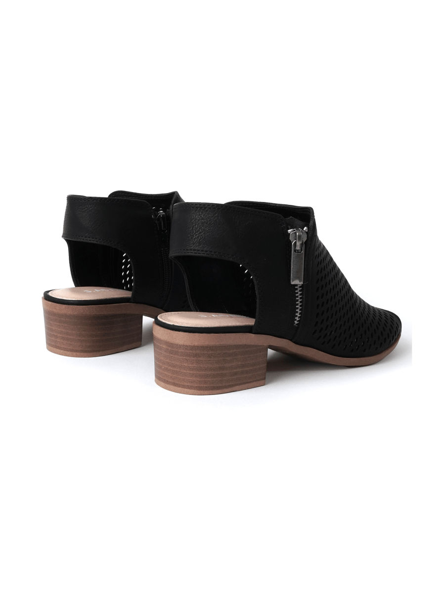 Tracy | Black Booties by J.Adams – Don't Panic Shoes
