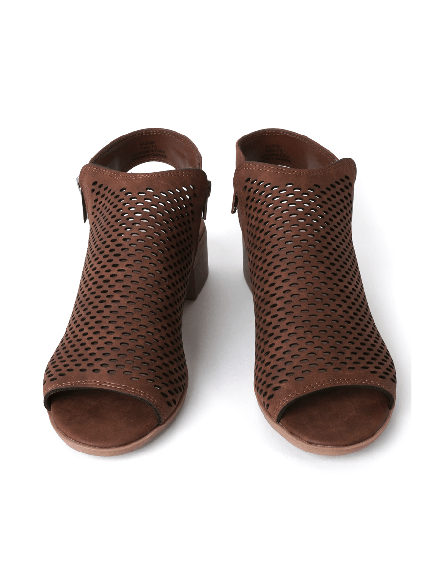 Tracy | Dark Brown Booties by J.Adams – Don't Panic Shoes