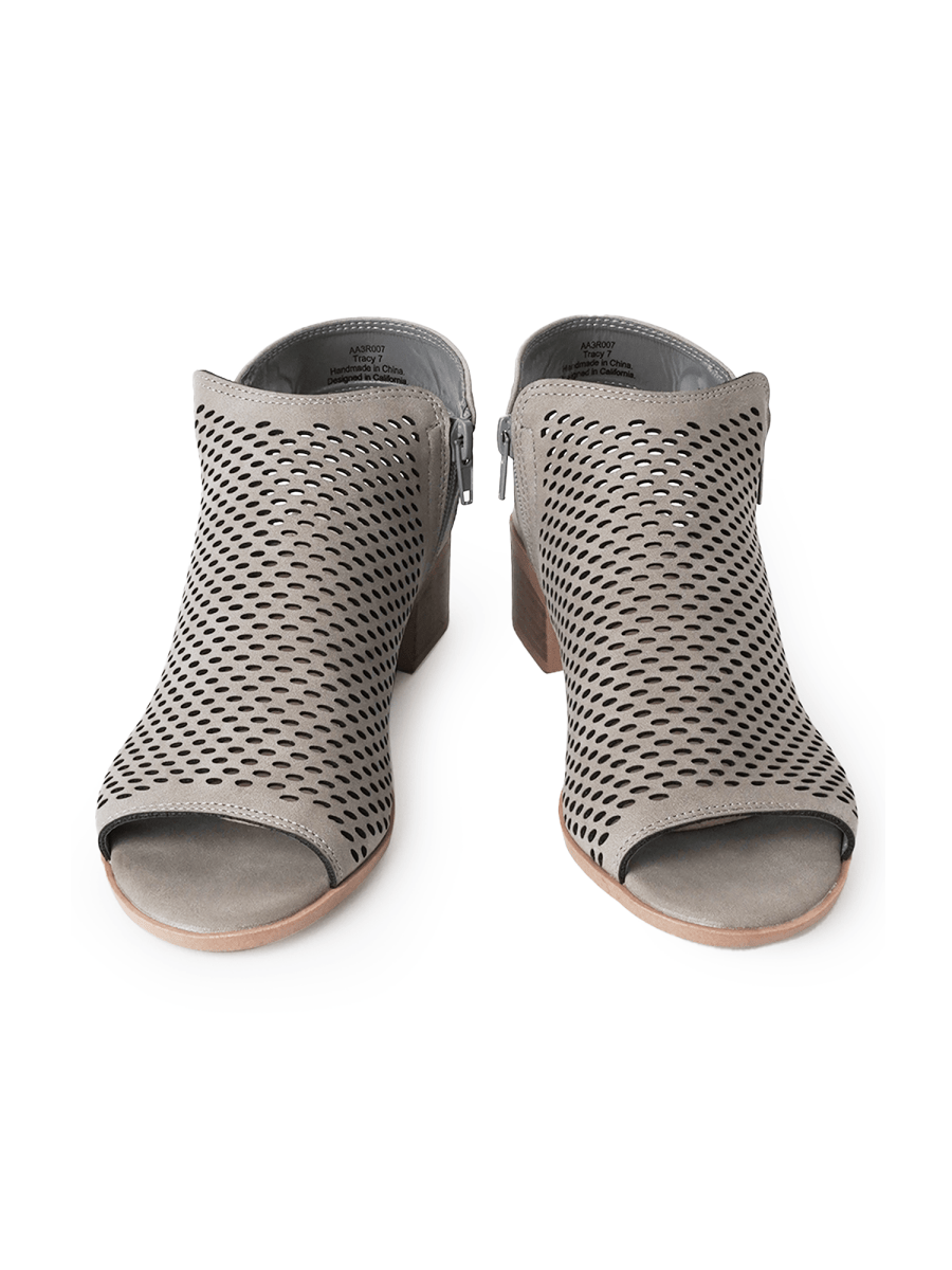 Tracy | Light Grey Booties by J.Adams – Don't Panic Shoes