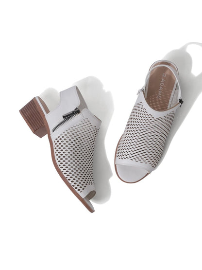 Tracy | White Booties by J.Adams – Don't Panic Shoes