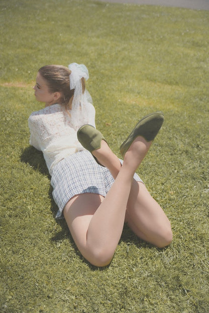 Tradizionale ForeSt Women’s Cotton Velvet Flat Friulane Slip On by Mar Soreli – Don't Panic Shoes