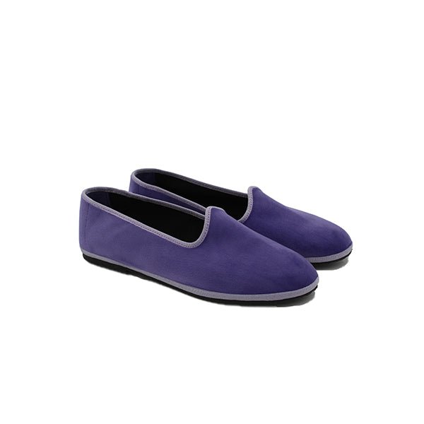 Tradizionale Lilla Friulane Foldable Women’S Velvet Lilac Slip On by Mar Soreli – Don't Panic Shoes