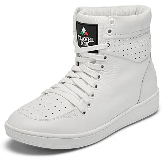Travel Fox 900 Series Men’s White Leather Casual Sneakers
