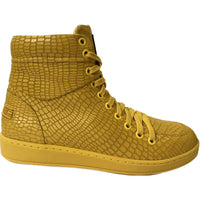 Thumbnail for Travel Fox 900 Series Men’s Yellow Leather Casual High Tops