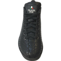 Thumbnail for Travel Fox Black Leather High Top Sneakers