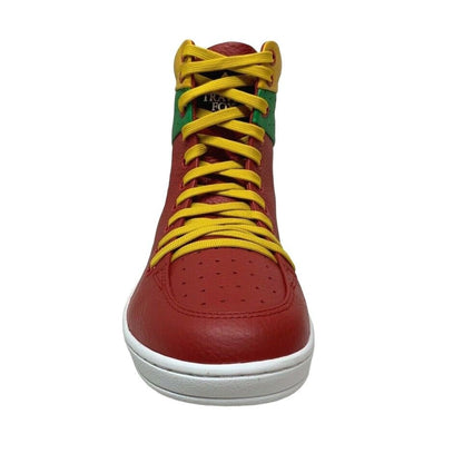 Travel Fox 900 Men's Red Yellow And Green Leather High Top Sneakers 916101 33 Shoes by Travel Fox – Don't Panic Shoes