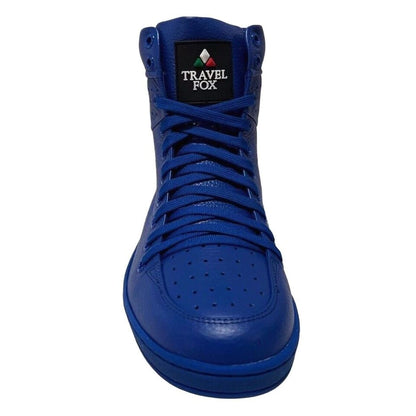 Travel Fox 900 Series Classic Men's Royal Blue Nappa Leather High Top Sneakers 916101 105 Shoes by Travel Fox – Don't Panic Shoes