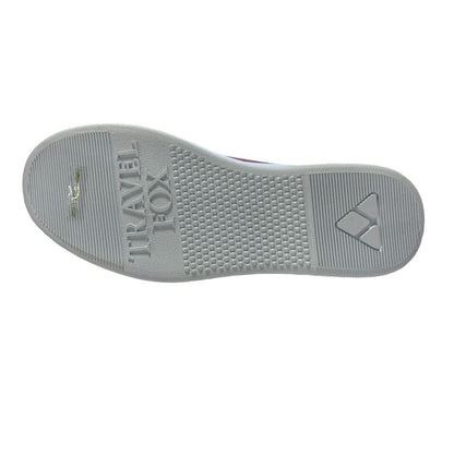 Travel Fox 900 Series Men's Fuchsia And White Leather High Top Sneakers 916101 142 Shoes by Travel Fox – Don't Panic Shoes