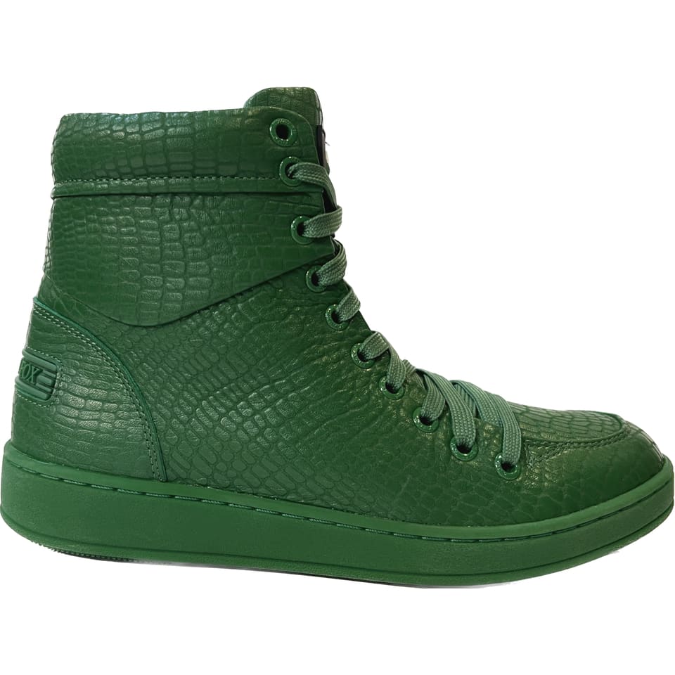 Travel Fox 900 Series Men's Green Leather High Top Sneakers 916101 068 Shoes by Travel Fox – Don't Panic Shoes