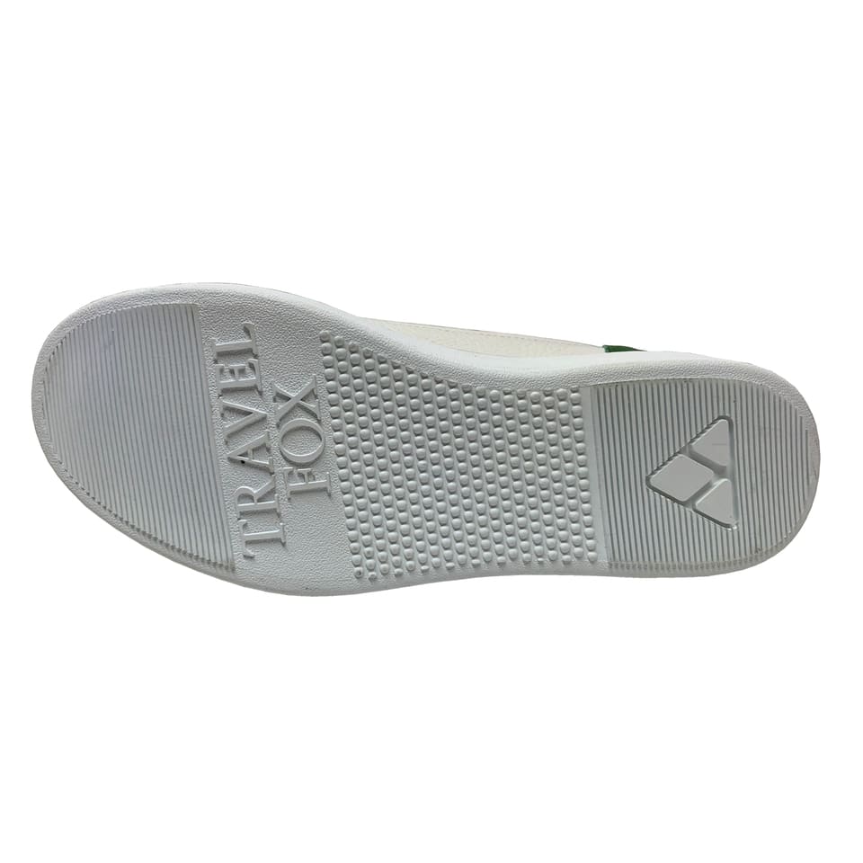 Travel Fox Cancun Men's Red/Green/Yellow Leather Mid Top Sneakers 916103 33 Shoes by Travel Fox – Don't Panic Shoes