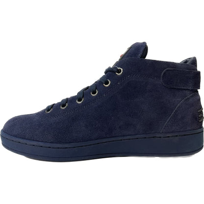 Travel Fox Malibu Men's Navy Blue Suede Mid Top Sneakers 915601 247 Shoes by Travel Fox – Don't Panic Shoes