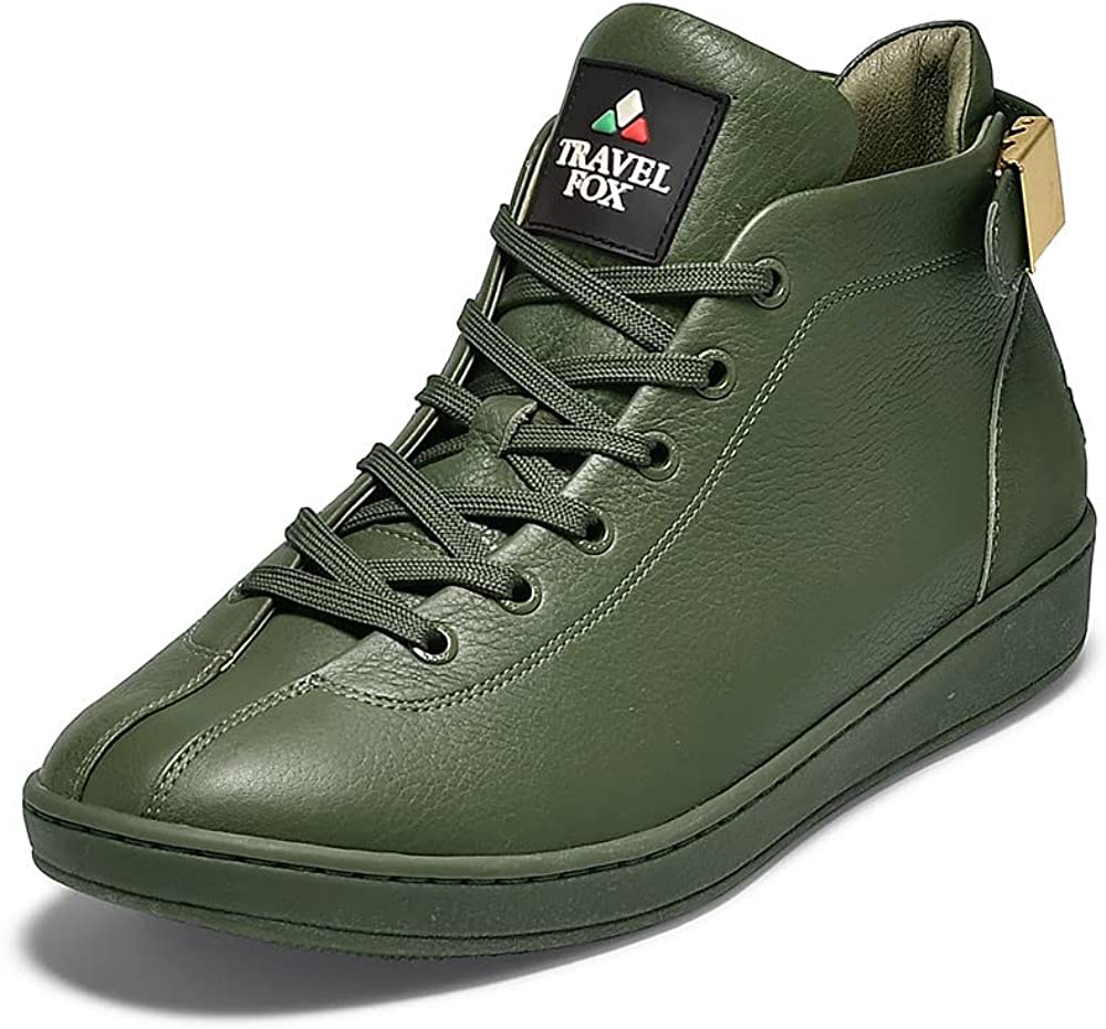 Travel Fox Malibu Mid Top Green Nappa Leather 915601 22 Shoes by Travel Fox – Don't Panic Shoes