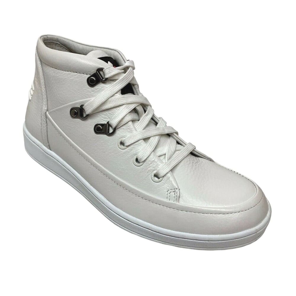Travel Fox Men's White Nappa Leather High Top Sneakers 916103 107 Shoes by Travel Fox – Don't Panic Shoes