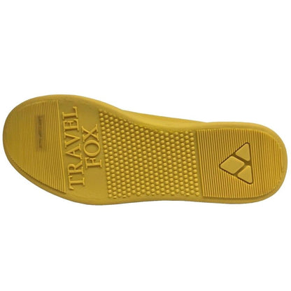 Travel Fox Men's Yellow Nappa Leather High Top Sneakers 915601 11 Shoes by Travel Fox – Don't Panic Shoes