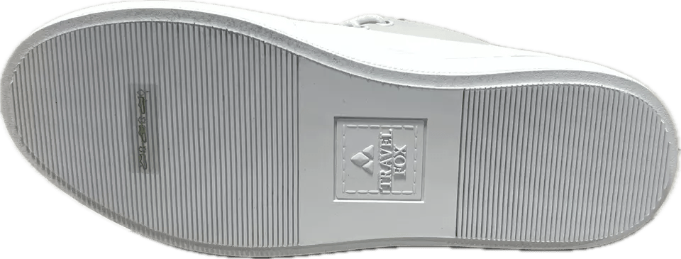 Travel Fox Mid Top 30th Anniversary Men's White Nappa Leather Sneakers 915612 107 Shoes by Travel Fox – Don't Panic Shoes