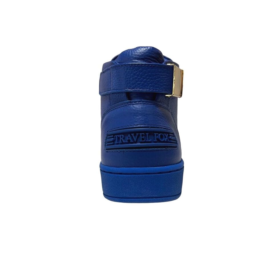 Travel Fox Spider Men's Royal Blue Nappa Leather Mid Top Sneakers 915601 05 Shoes by Travel Fox – Don't Panic Shoes