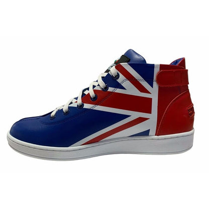 Travel Fox Union Jack Men's Red White And Blue Leather Sneakers 915601 - 21 Shoes by Travel Fox – Don't Panic Shoes