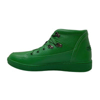 Thumbnail for Travel Fox Green Leather Mid Top Sneakers