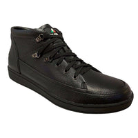 Thumbnail for Travel Fox Men’s Black Leather Sneakers 916103