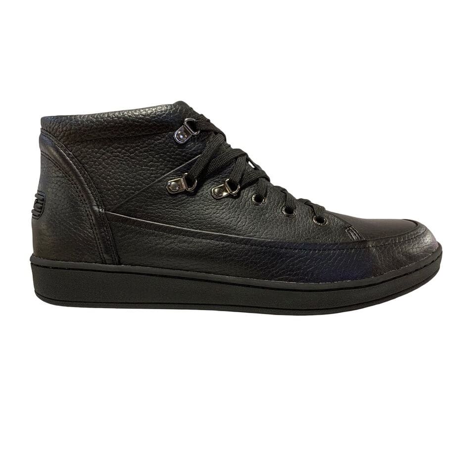 Travel Fox Men’s Black Leather Sneakers 916103