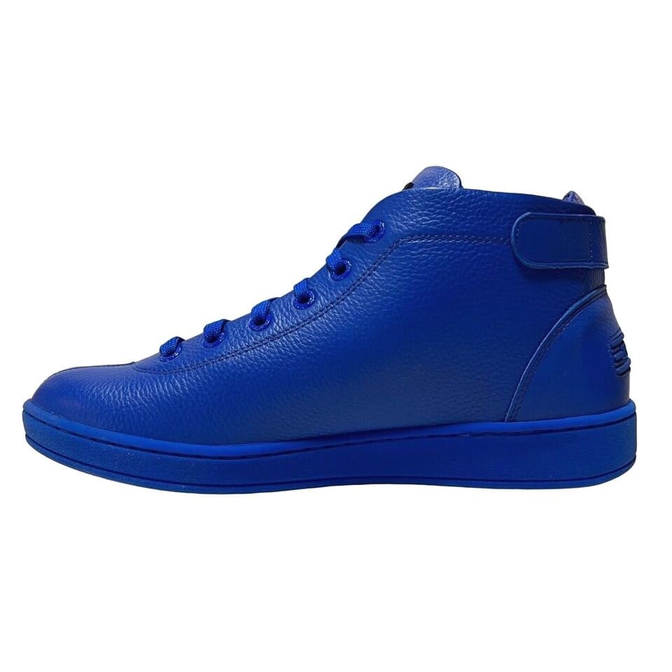Travel Fox Men’s Dark Blue Leather Sneakers