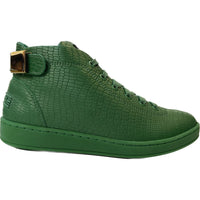 Thumbnail for Travel Fox Men’s Green Leather High Tops