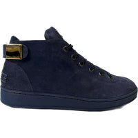 Thumbnail for Travel Fox Men’s Navy Blue Suede High Top