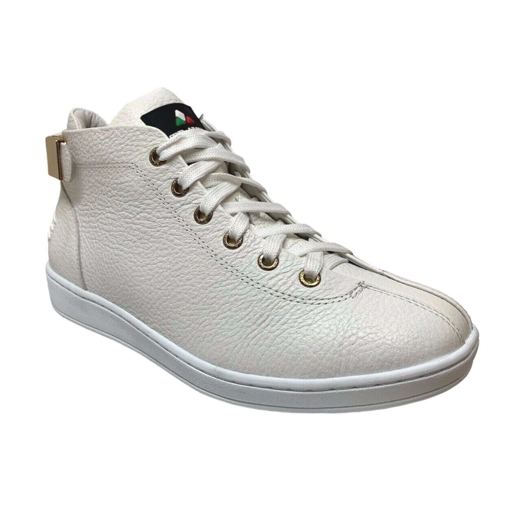 Travel Fox White Leather Casual Sneakers 915601