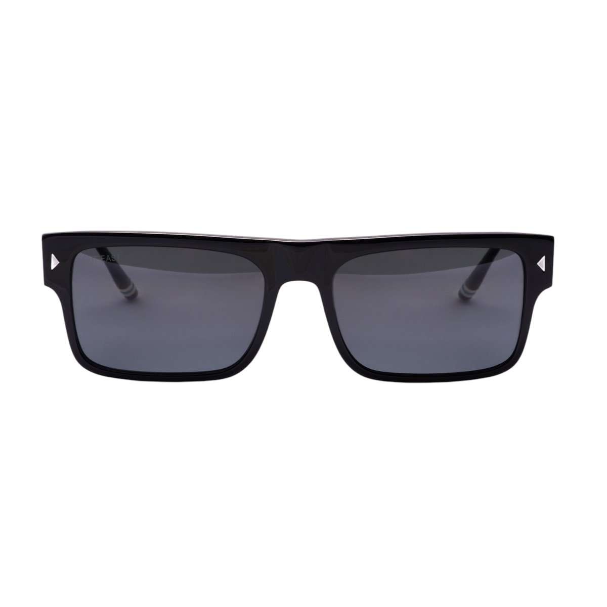Tredwell Sunglasses Mazzachelli Acetate Glossy Black Smoke by Out East Eyewear – Don't Panic Shoes