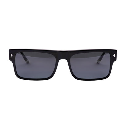 Tredwell Sunglasses Mazzachelli Acetate Glossy Black Smoke by Out East Eyewear – Don't Panic Shoes