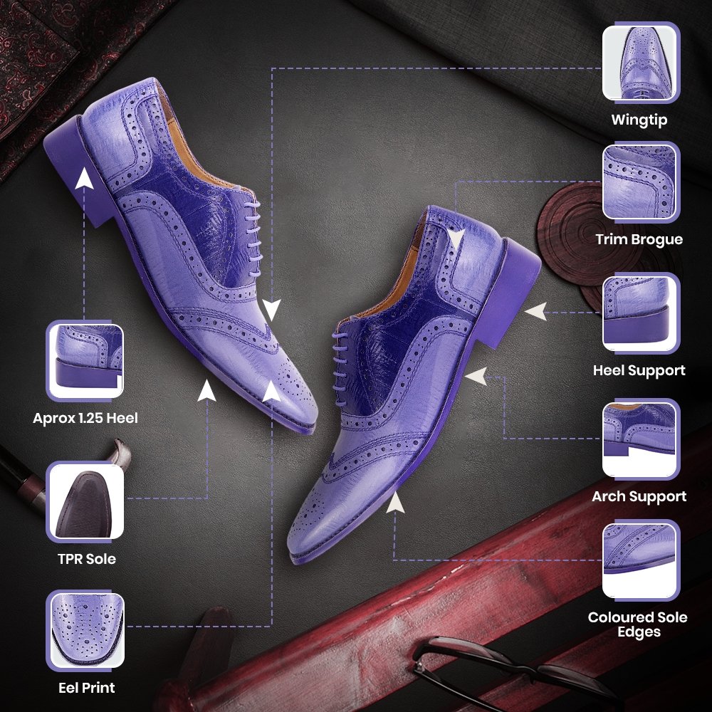 Tremont Genuine Leather Oxford Style Brogue Dress Shoes Shoes by Libertyzeno – Don't Panic Shoes