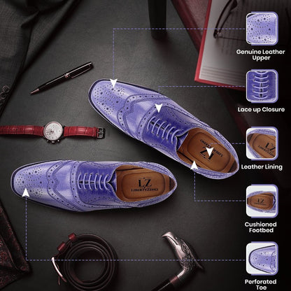 Tremont Genuine Leather Oxford Style Brogue Dress Shoes Shoes by Libertyzeno – Don't Panic Shoes