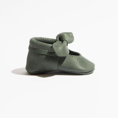 Uinta Knotted Bow Baby Shoe Knotted Bow Mocc by Freshly Picked – Don't Panic Shoes