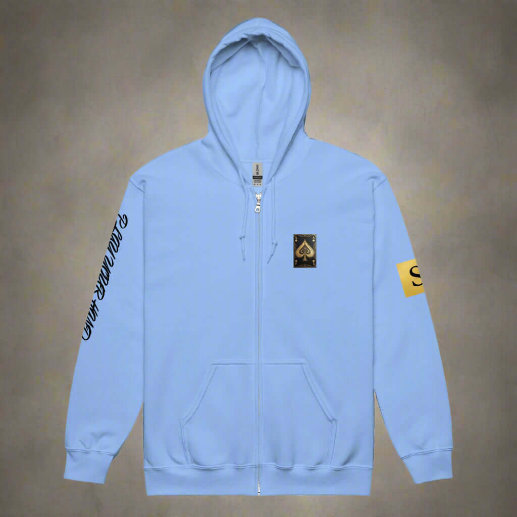 "HIGH STAKES 21" Unisex heavy blend zip hoodie