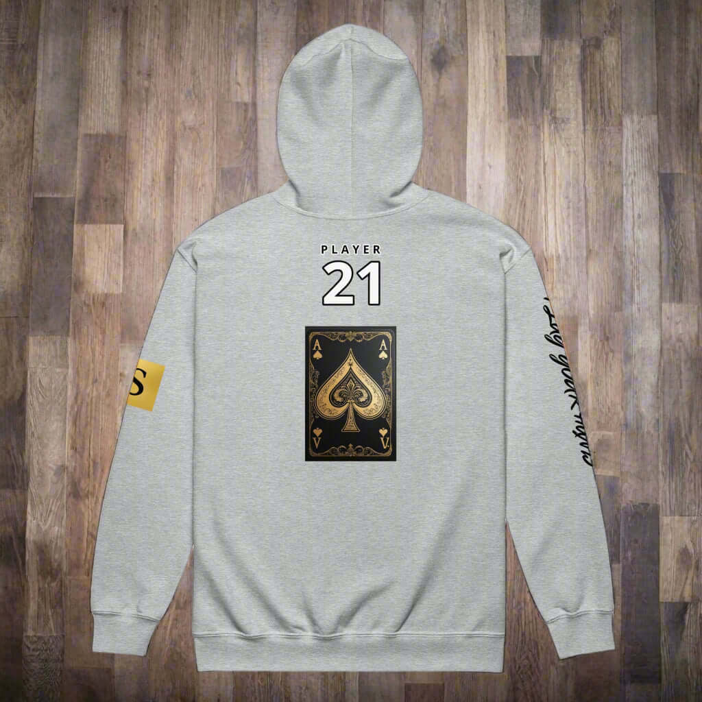 "HIGH STAKES 21" Unisex heavy blend zip hoodie