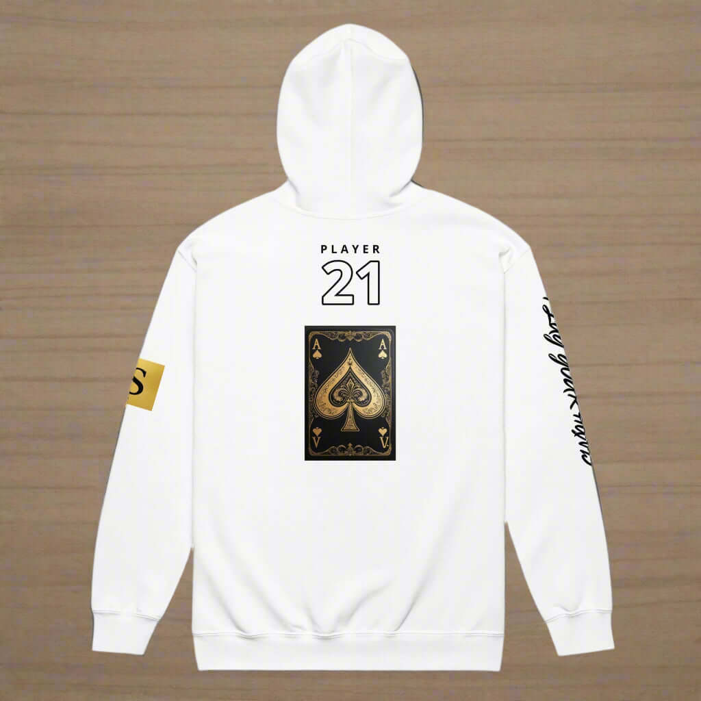 "HIGH STAKES 21" Unisex heavy blend zip hoodie