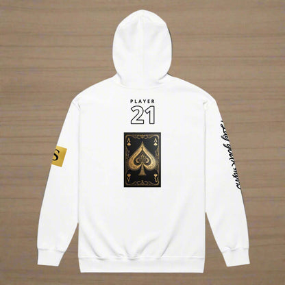 "HIGH STAKES 21" Unisex heavy blend zip hoodie