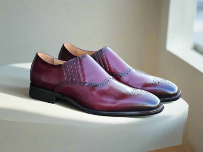 Unknown Brand Medallion Slip On Loafer Calfskin Ks509 - 26 Shoes by Carrucci Shoes – Don't Panic Shoes