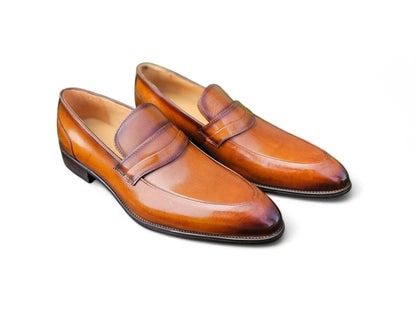 Unknown Brand Modern Classic Penny Loafer Calfskin Ks479 - 11 Shoes by Carrucci Shoes – Don't Panic Shoes