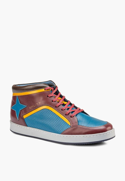 Urban High Top Multicolor Retro 80s Basketball Sneakers MEN SHOES by Sepol Shoes – Don't Panic Shoes