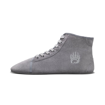 Ursus Barefoot Training Suede High Top Shtg1 Ice Grey Shoe by Bearfoot – Don't Panic Shoes