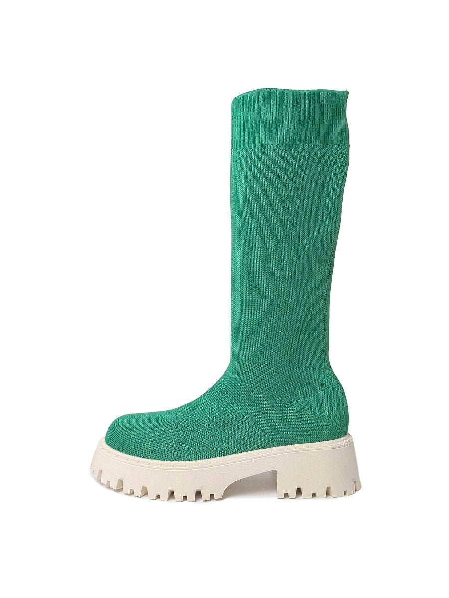 Vanessa | Green Boots by J.Adams – Don't Panic Shoes