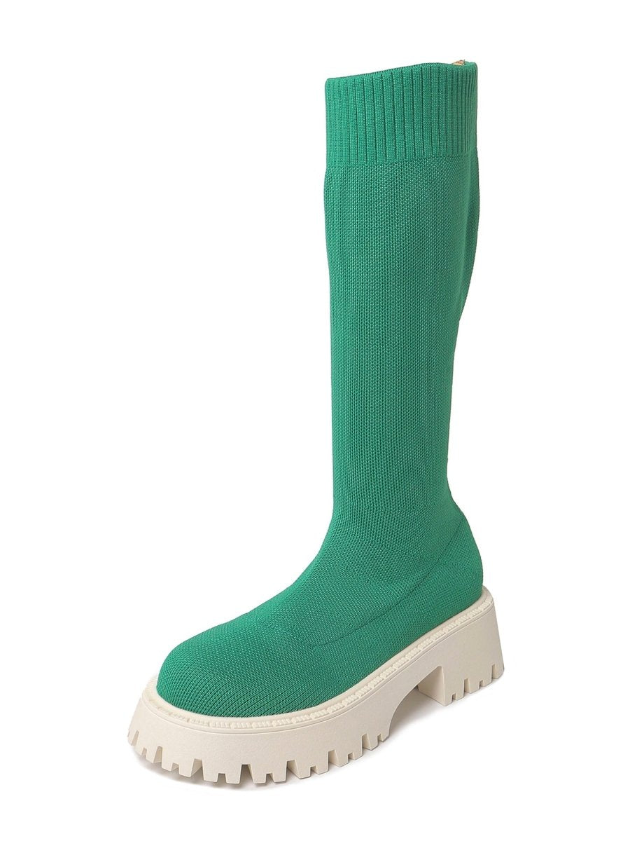 Vanessa | Green Boots by J.Adams – Don't Panic Shoes