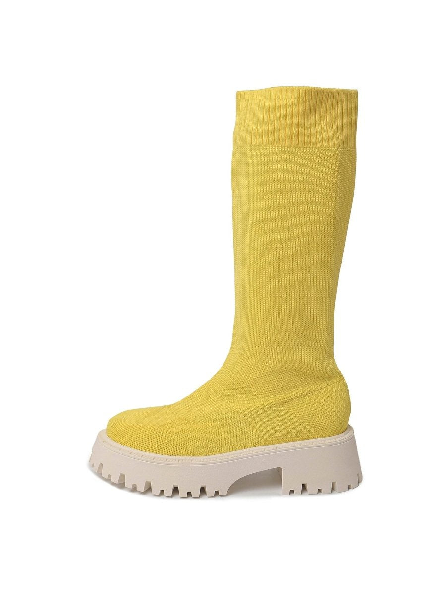 Vanessa | Yellow Boots by J.Adams – Don't Panic Shoes