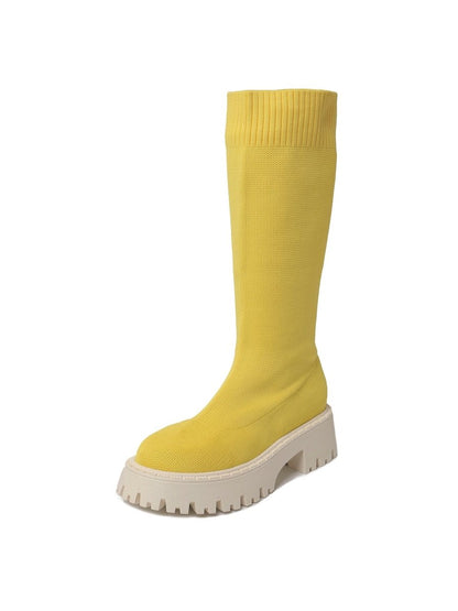 Vanessa | Yellow Boots by J.Adams – Don't Panic Shoes