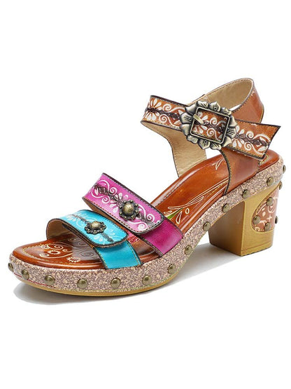 Velcro Adjustable Sandals Sandals by Colorstepshoes – Don't Panic Shoes